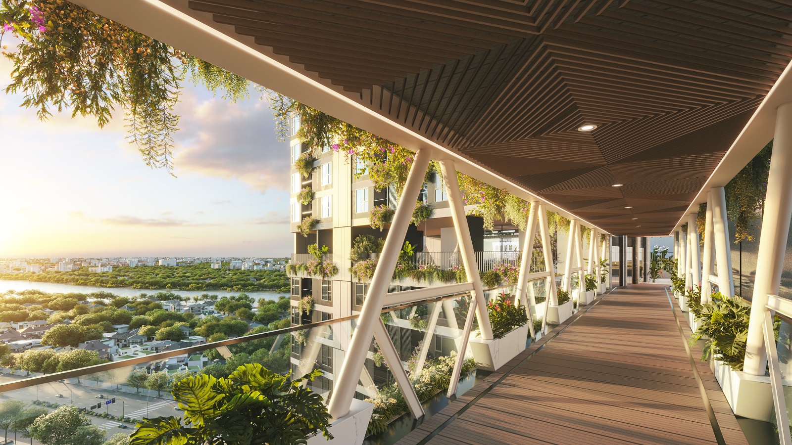 Wind Garden – Kiến trúc xanh độc bản tại Alizé Đà Nẵng Sky Bridge
